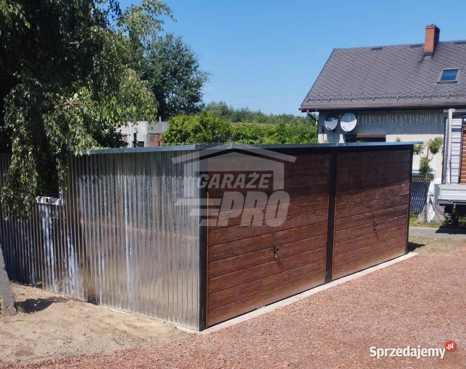 Garaz blaszany 6x6 2x Brama ocynk pod ocieplenie 293zł/m2 sprzedam