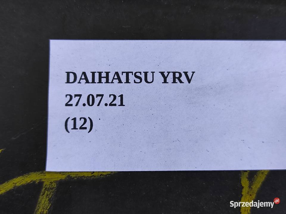 ZDERZAK TYŁ TYLNY DAIHATSU YRV 13 wielkopolskie Nowy Tomyśl