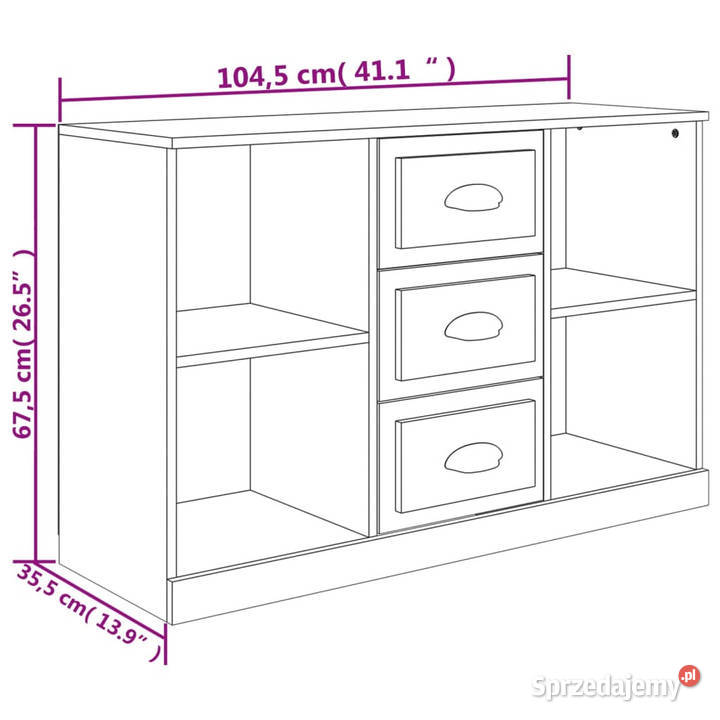 Szafka biała 1045x355x675 materiał Warszawa sprzedam