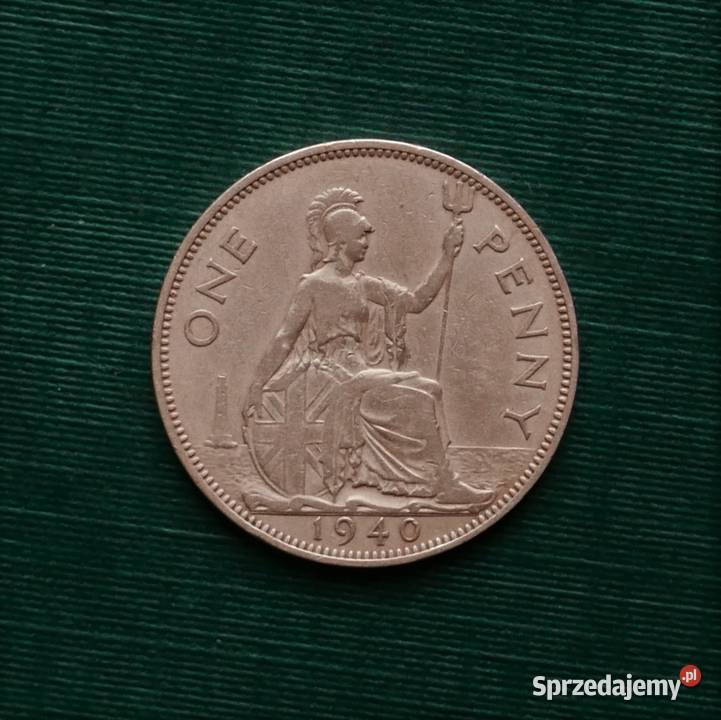 WIELKA BRYTANIA 1 pens 1940r Gliwice