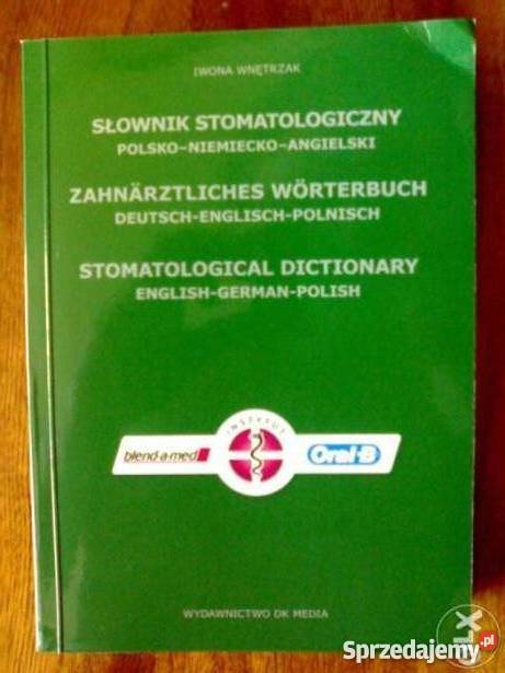 Słownik stomatologiczny polsko niemiecko Warszawa