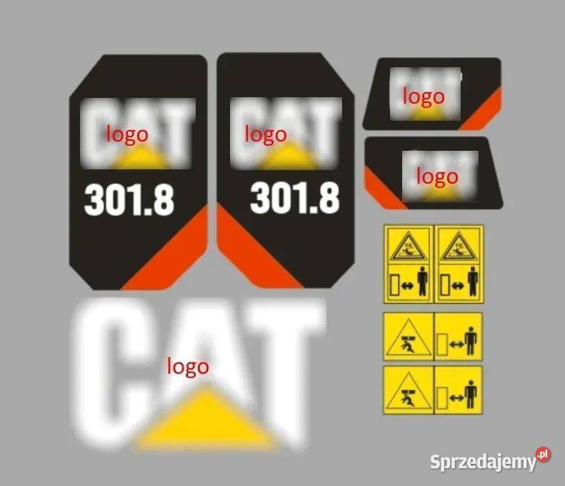 Naklejki Oklejenie CAT 3018 Zamiennik Janików