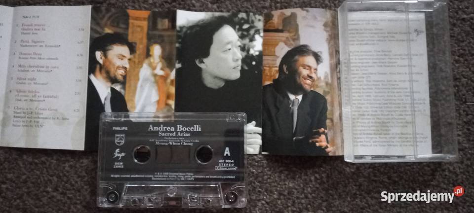 Andrea Bocelii Sacred Arias kaseta magnetofonowa