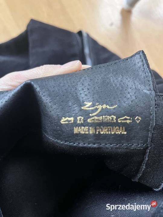 Muszkieterki zamszowe Zign rozmiar 38 stan