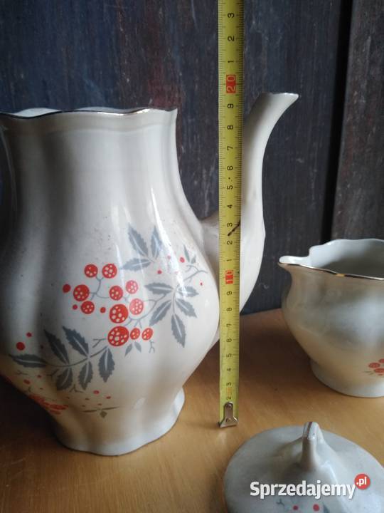 Porcelana Chodzież dzbanek i mlecznik zabytek śląskie Dąbrowa Górnicza sprzedam