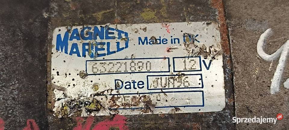 ROZRUSZNIK FIAT 63221890 Pozostałe Lipno