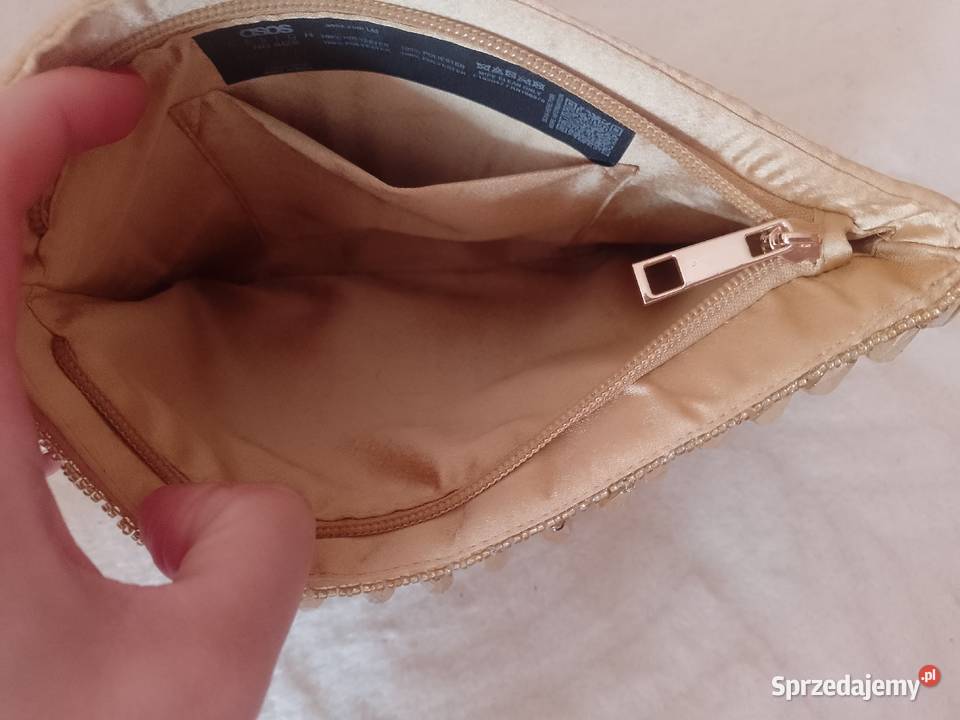 ASOS Złota bogato zdobiona torebka do ręki Dla kobiet Kraków