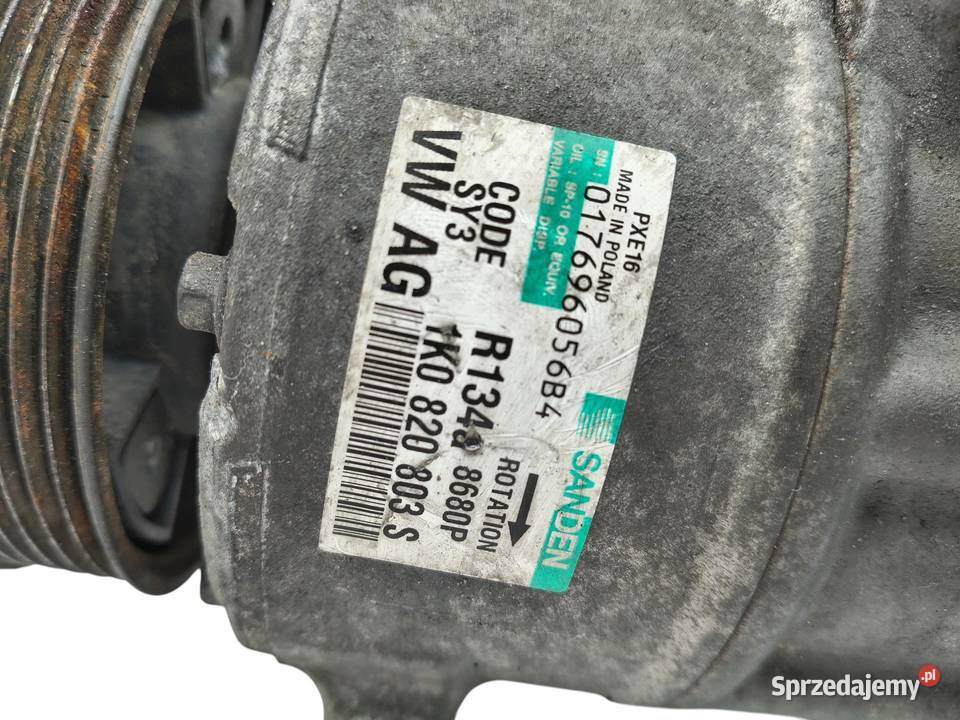 SPRĘŻARKA KLIMATYZACJI KOMPRESOR AUDI A3 8P GOLF Chełm