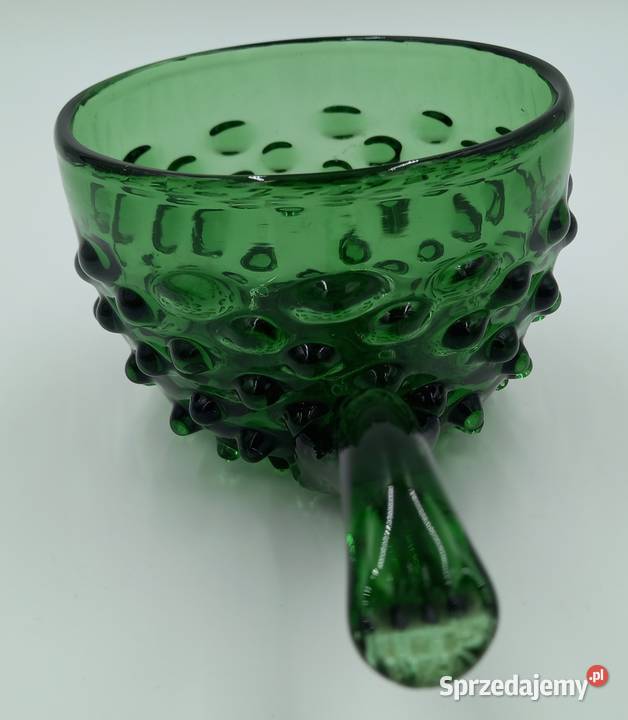 Murano patera szmaragdowe grube szkło dolnośląskie Wrocław