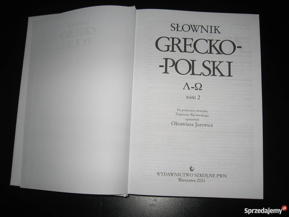 Słownik GreckoPolski Oktawiusz Jurewicz 2 tomy Wrocław