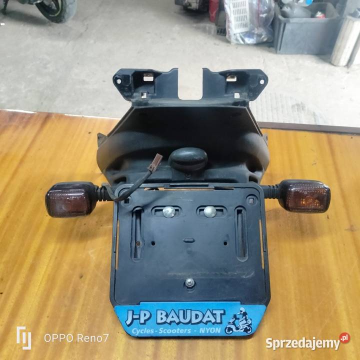 Piaggio NRG 50 mocowanie tablicy rejestracyjnej Łubno