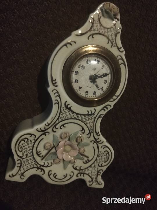 Stary zegar stojący w porcelanie warmińsko-mazurskie Olsztyn sprzedam