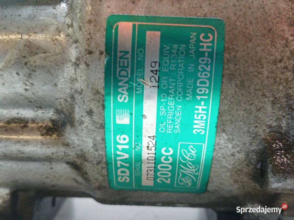 SPRĘŻARKA KLIMATYZACJI 3M5H19D629HC 20 TDCI Ford Kompresory klimatyzacji Motoryzacja