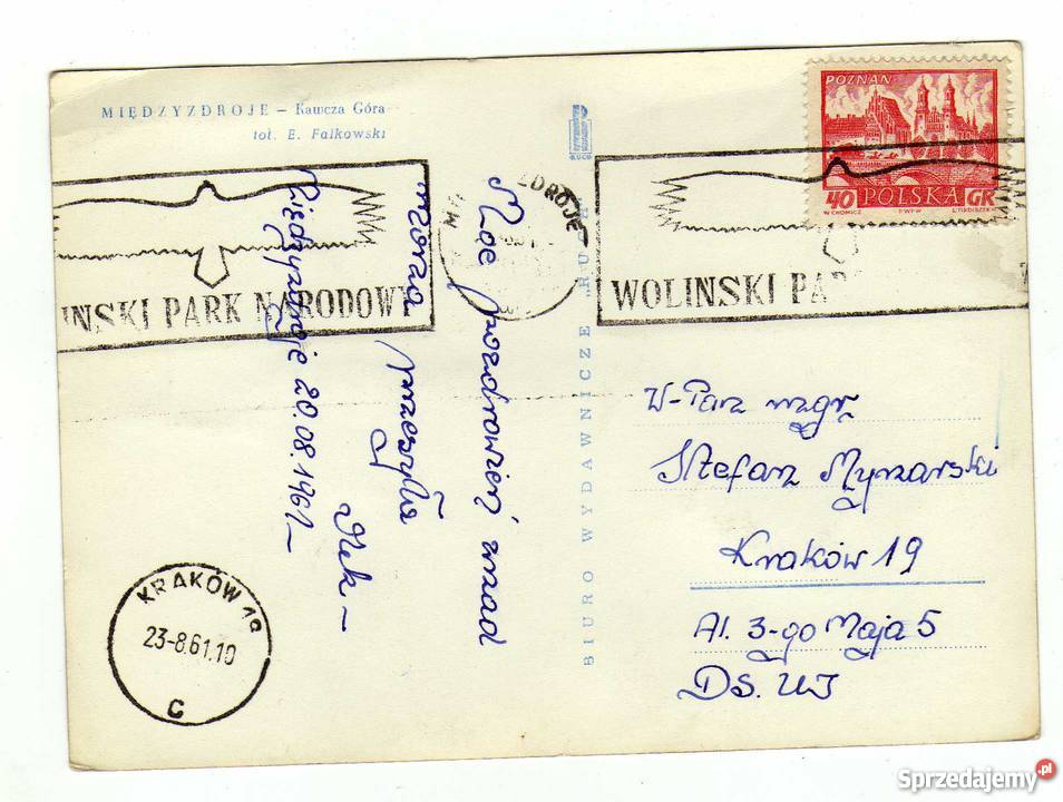 MIĘDZYZDROJE KAWCZA GÓRA POCZTÓWKA CZARNO BIAŁA Krynki