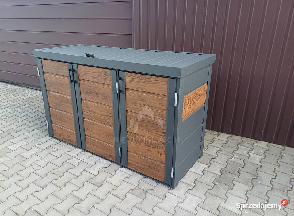 Zabudowa koszy na śmieci wiata śmietnikowa Kłodzko