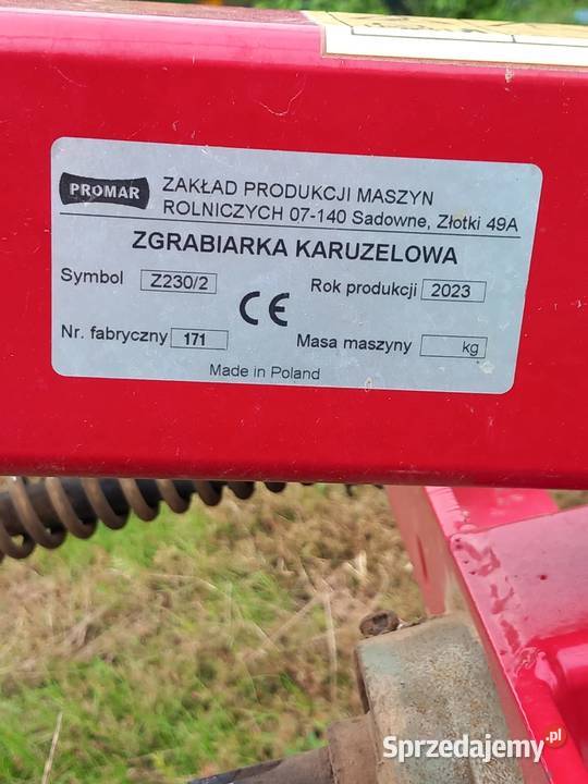 Zgrabiarka PROMAR sprzedam