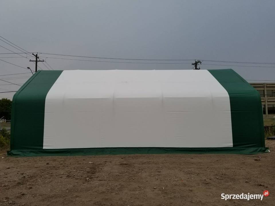 Hala namiotowa z dwuspadowym dachem 61x976m PVC Wrocław