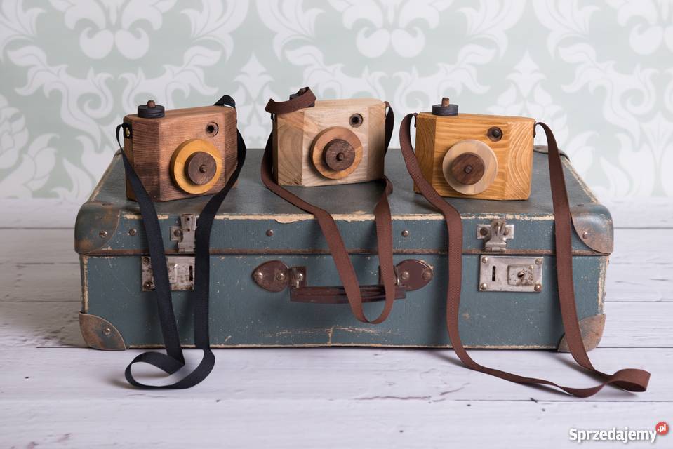 Mini aparat drewniany foto rekwizyt dziecięca Milicz sprzedam