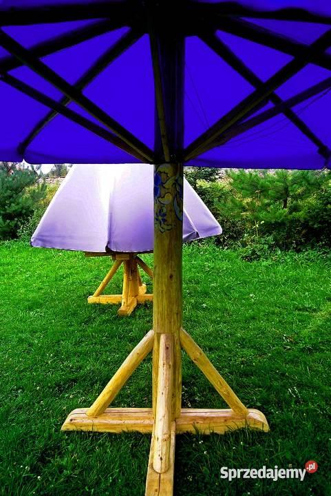 Parasol Ogrodowy Duży 4m śrniebieski