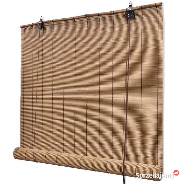 vidaXL Rolety bambusowe 150 x 220 brązowe Warszawa