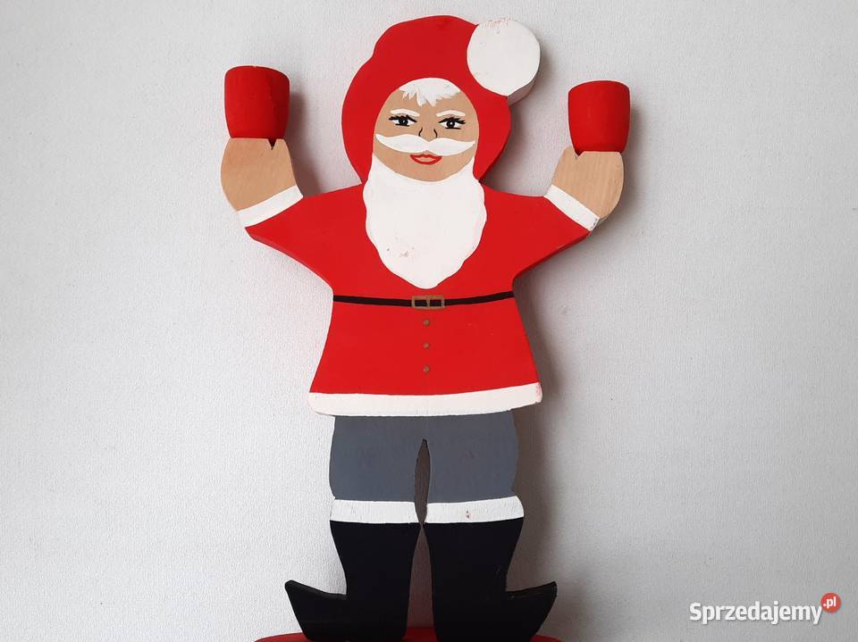 Stary drewniany świecznik Szwecja łódzkie Łódź