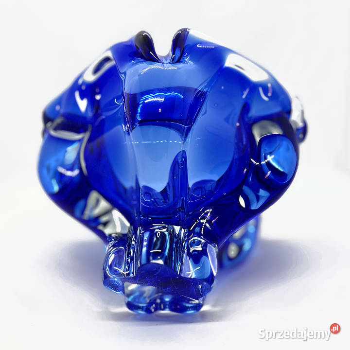 Kobaltowa misa proj J Hospodka Chribska Sklarna Warszawa