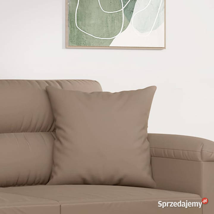 Poduszki ozdobne 2 taupe 40x40 mikrofibra sprzedam