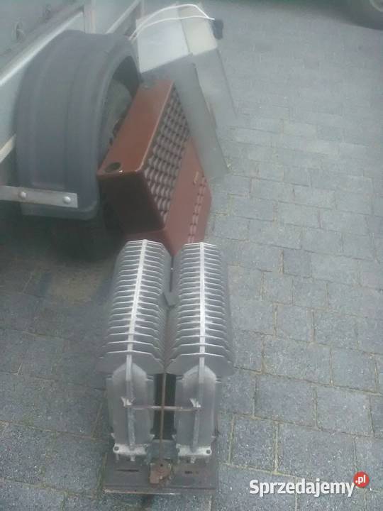 Piec podwójny z nawiewem do przyczepy sprzedam