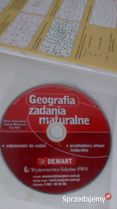 Geografia podręcznik maturalny z płytą DVD Artykuły szkolne Warszawa sprzedam