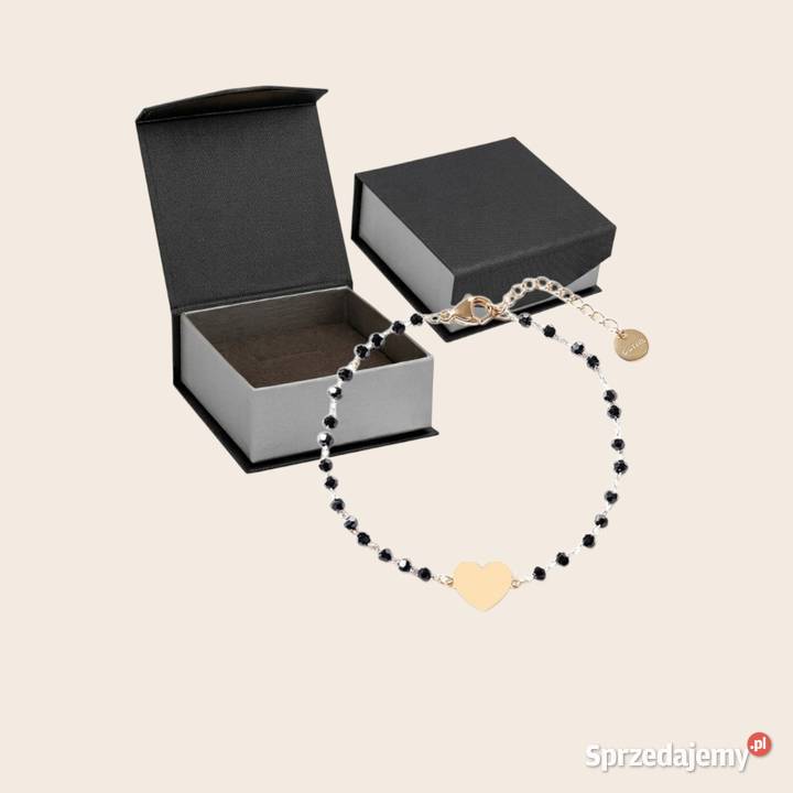 Bransoletka Walentynki Prezent Złota Serce Uniseks wielkopolskie Poznań