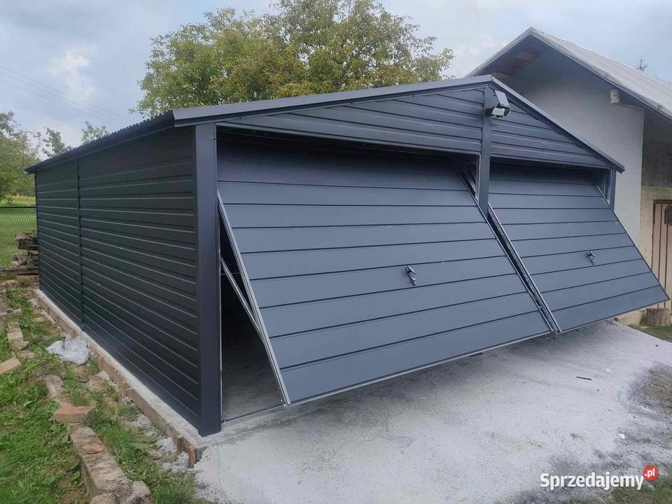 Garaż blaszany garaż podwójny 6x5 garaże na Sprzedaż Częstochowa