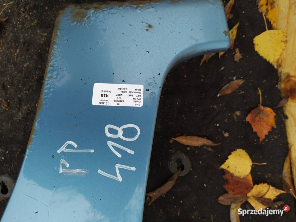 FORD FIESTA MK6 LIFT Q1 5D BŁOTNIK PRZÓD PRAWY wielkopolskie Zbierkowo