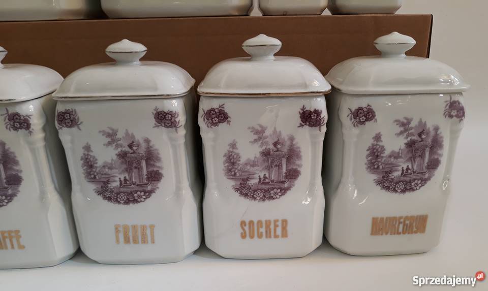 12 pojemników do przypraw Porcelana i szkło Porcelana i szkło Wręczyca Wielka