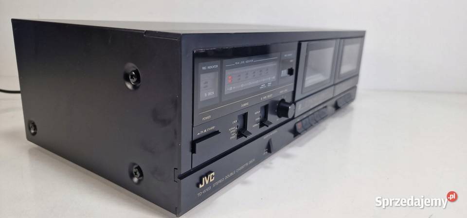 Magnetofon JVC TDW103 Cassette Deck Międzychód