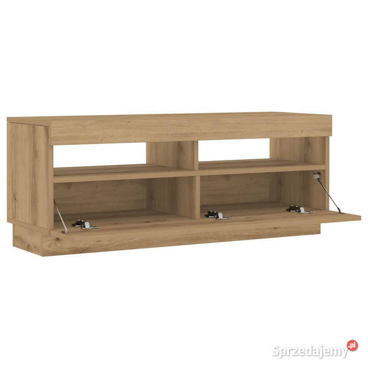 Szafka pod TV z oświetleniem LED dąb artisan Warszawa