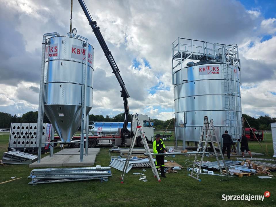 Silos paszowy lejowy o ładowności 17 ton