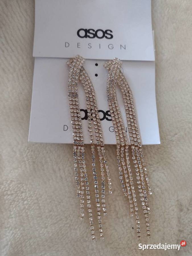 ASOS Długie Bogato zdobione kolczyki wieczorowe Dla kobiet małopolskie Kraków