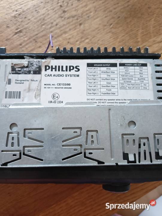Radio samochodowe PHILIPS CE 133 USB AUX MP3 MP3