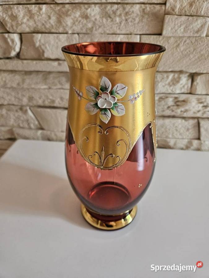 Luksusowy Wazon Murano Tre Fuochi Bohemia kujawsko-pomorskie Kowal