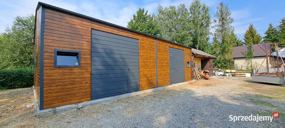 Garaż Blaszany Drewnopodobny 9x6 m Garaże Toruń