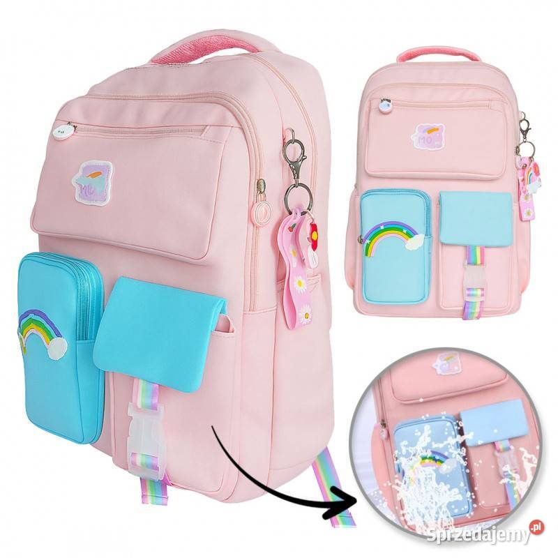 Plecak szkolny Rainbow Sweet wodoodporny z Racibórz