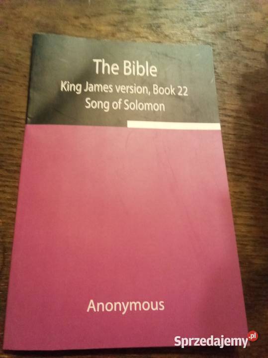 The Bible king James book 22 wong of Solomon mazowieckie Warszawa