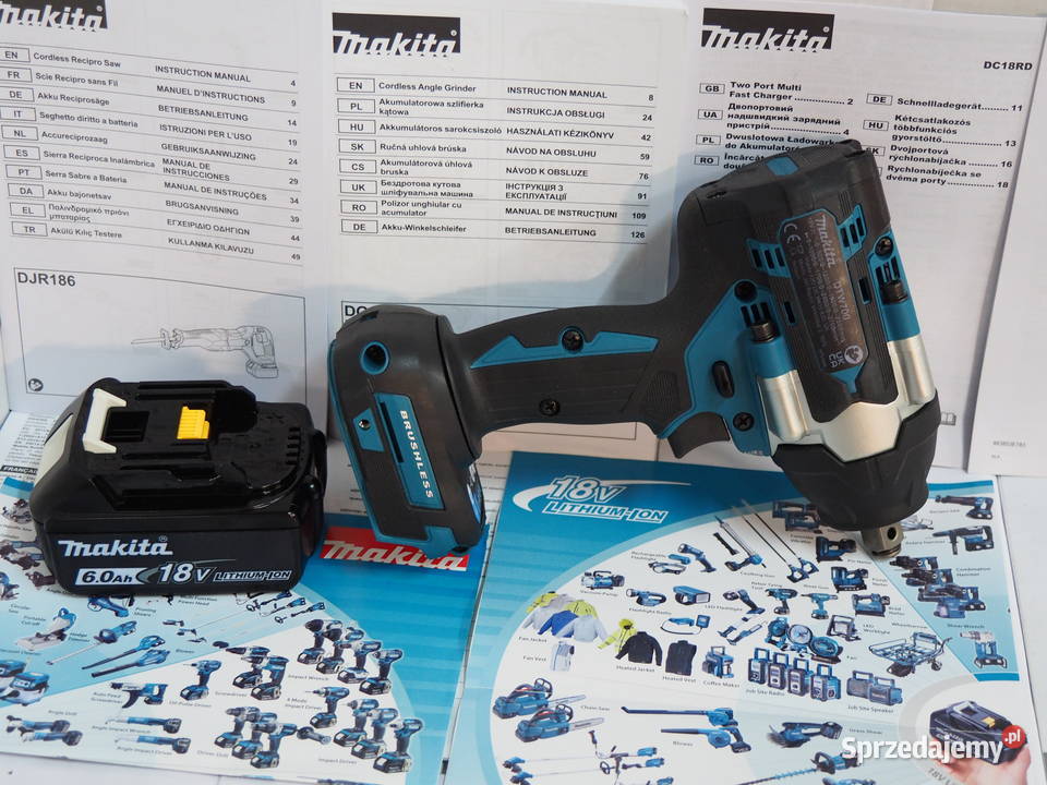 MAKITA DTW 700 klucz udarowy 18v 1000Nm Belgia Michałowice