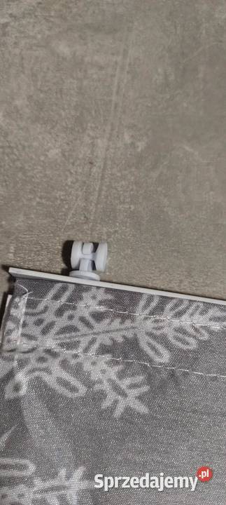 Roleta ścianka przesuwna tkanina szara 245 x 60 Gietrzwałd