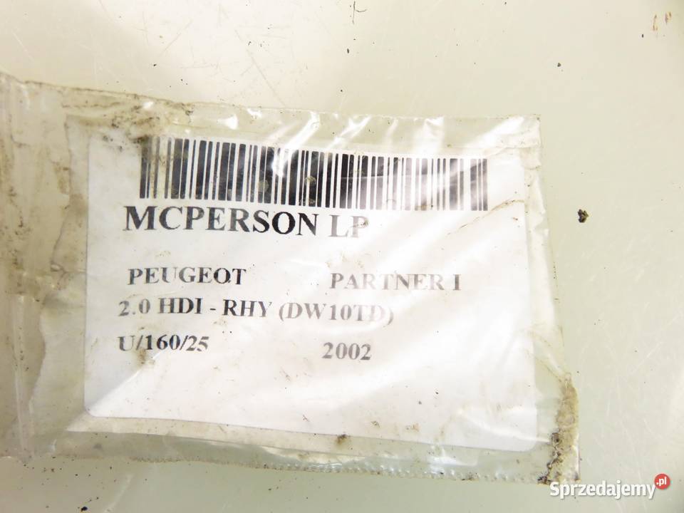 MCPERSON LEWY PRZEDNI PEUGEOT PARTNER I 20 HDI sprzedam