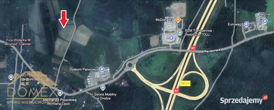 Ogłoszenie grunt 5134m2 Łaziska