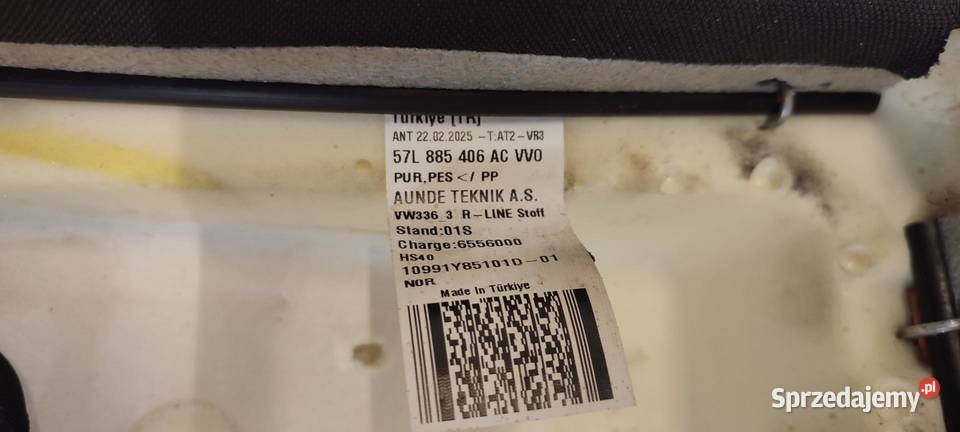 VW TAYRON TIGUAN III SIEDZISKO KANAPY PRAWY TYŁ