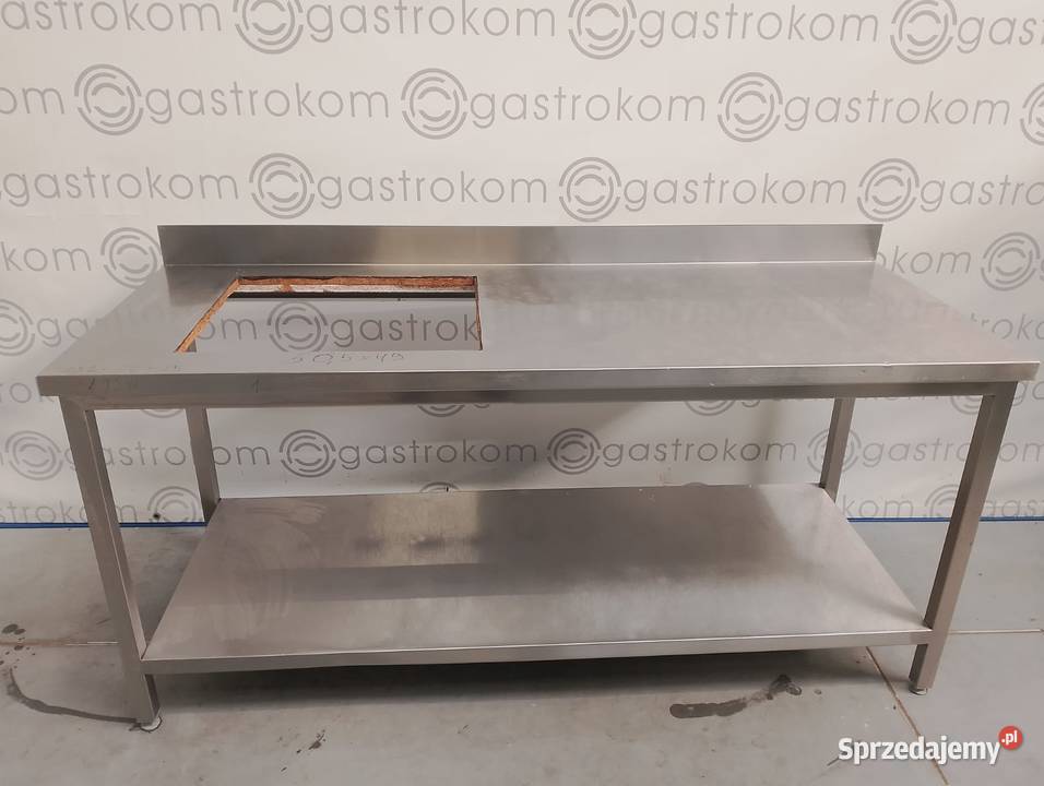 Stół z otworem na płytę grzewczą 182x70x85 Gastronomia dolnośląskie Wrocław