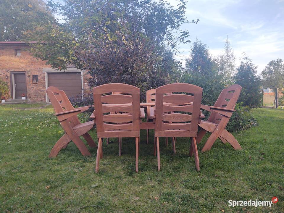 Meble ogrodowe drewniane składane meble tarasowe Kalety