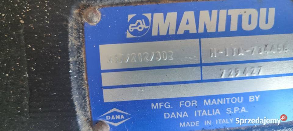 Oś napędowa Spicer 357 212 302 734 458 Manitou Pozostałe